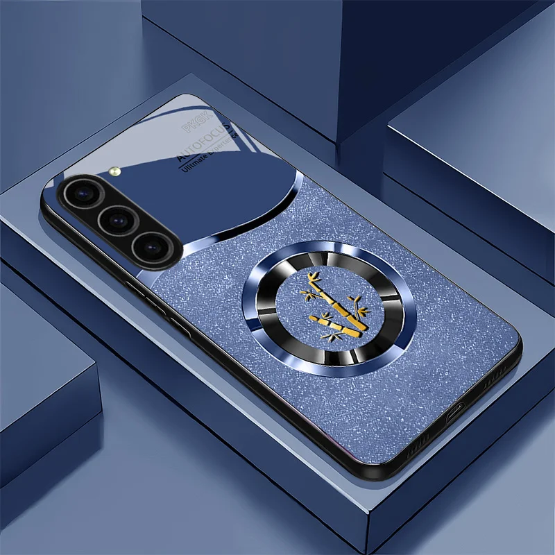 

Creative ring design - green, blueglass phone case for Samsung Galaxy S26/S25/S24/S23/S22/S21 and other models