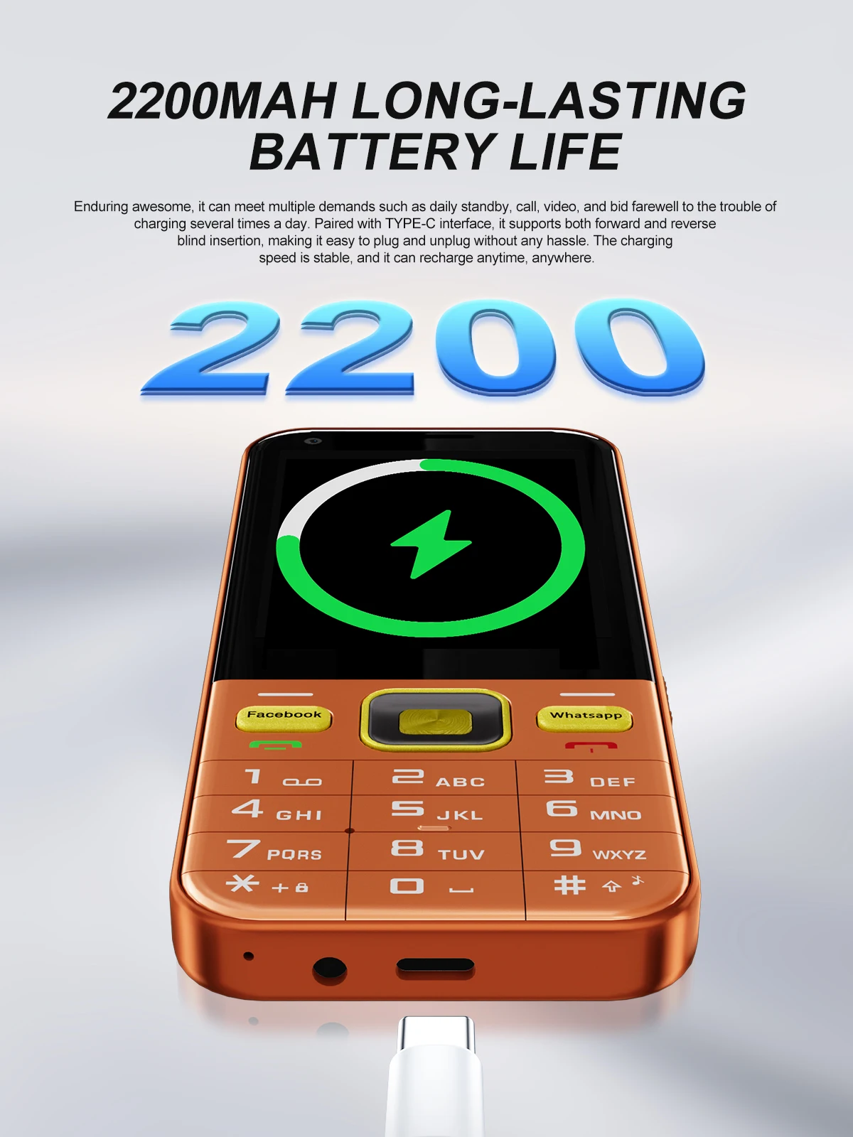 SERVO F6 Ultra 4G LTE Android Phone 2.8" Touch Screen Camera Flashlight Play Store 2GB+16GB 2200mAh Dual SIM Button Smartphone