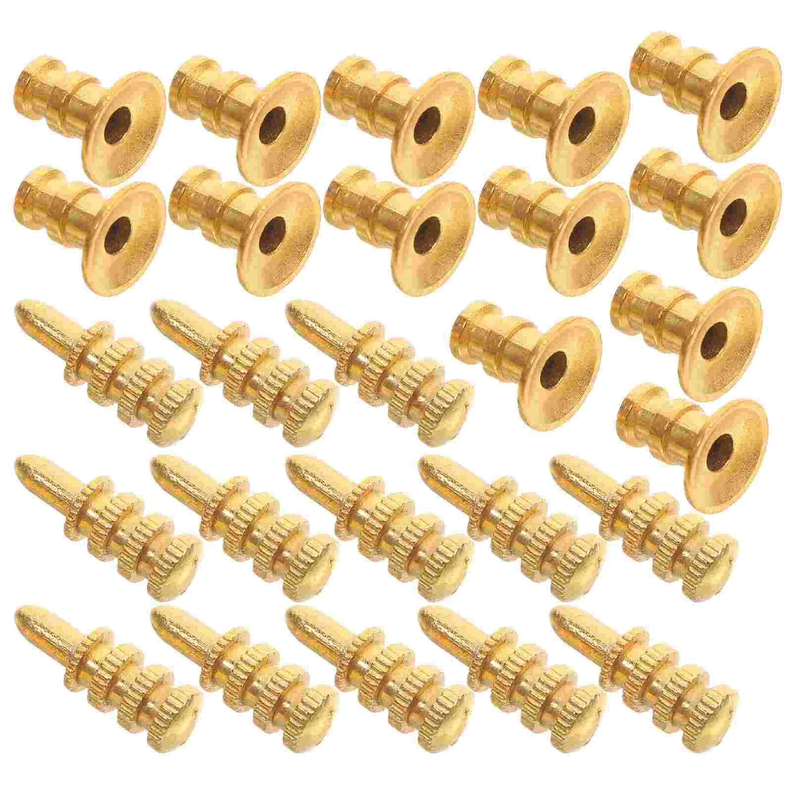 

24 Set Hardware Furniture Connector Shelf Support Pegs Pin Alloy Mounting Brackets Golden