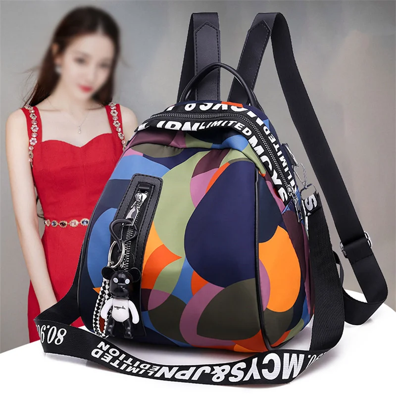 New Multifunction Backpack Women Waterproof Oxford Bagpack Theft Backpack 2021