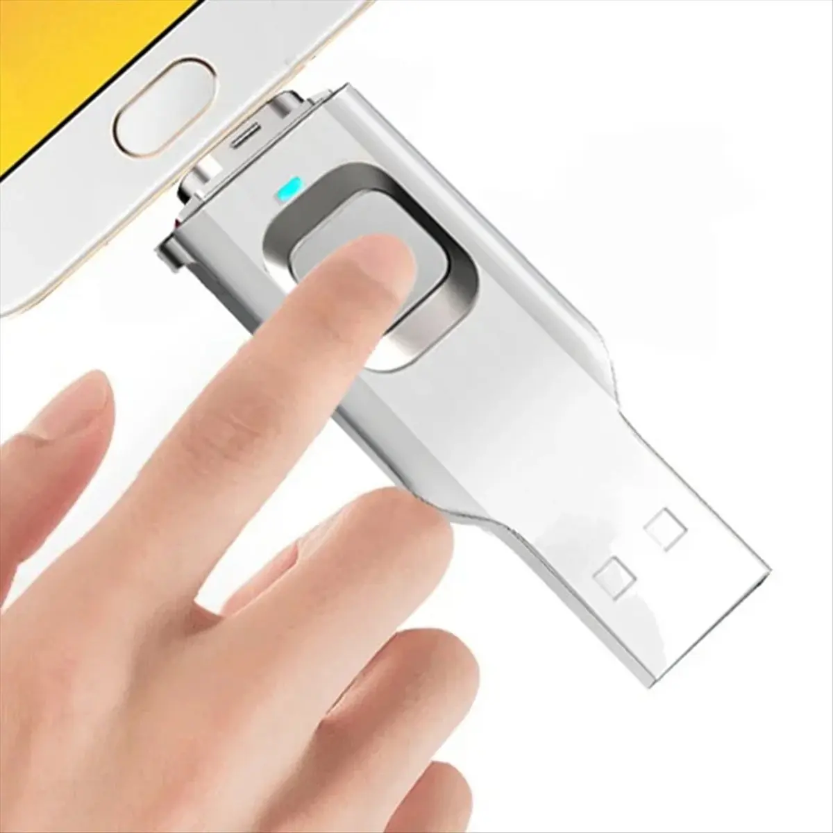 

593 ~ флэш-накопитель с отпечатками пальцев, металлический флэш-накопитель OTG, USB3.0, тип C для блокировки телефона, джойстик, джойстик, USB-диск 32G