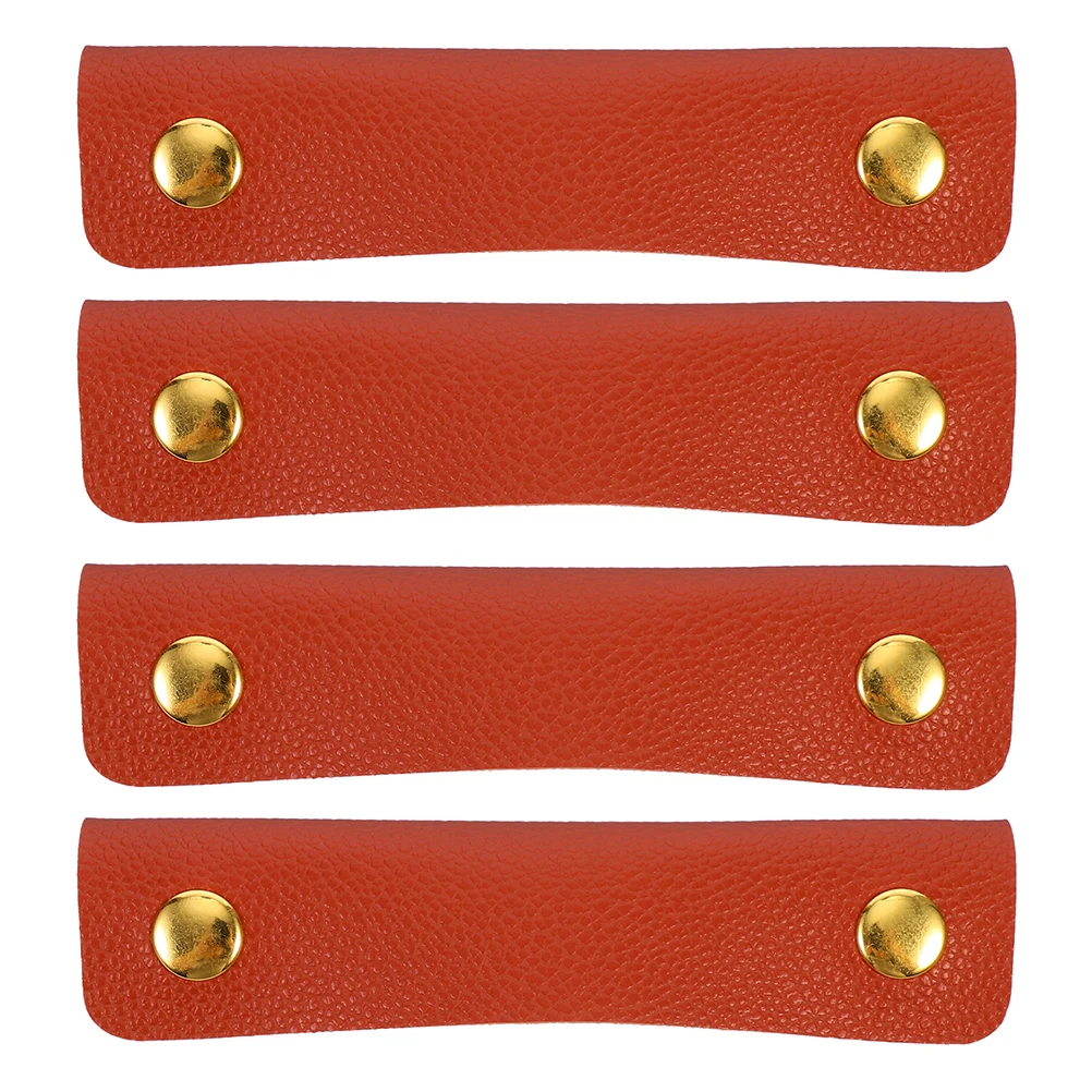 

4 Pcs Anti-snap Gloves Handles Bag Protector Luggage Wrap Handbag Grip Protectors Cover Protective Pu Wraps for