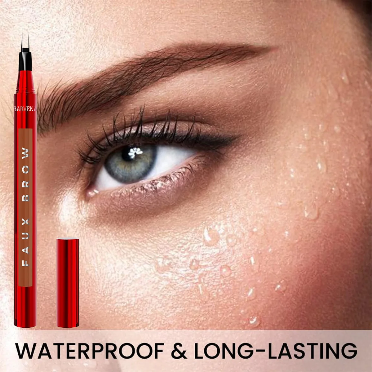 Ultra-fine Liquid Eyebrow Pencil Double-claw Long Lasting Easy To Grip Eyebrow Tattoo Waterproof Thin Lying Silkworm Brow Pen