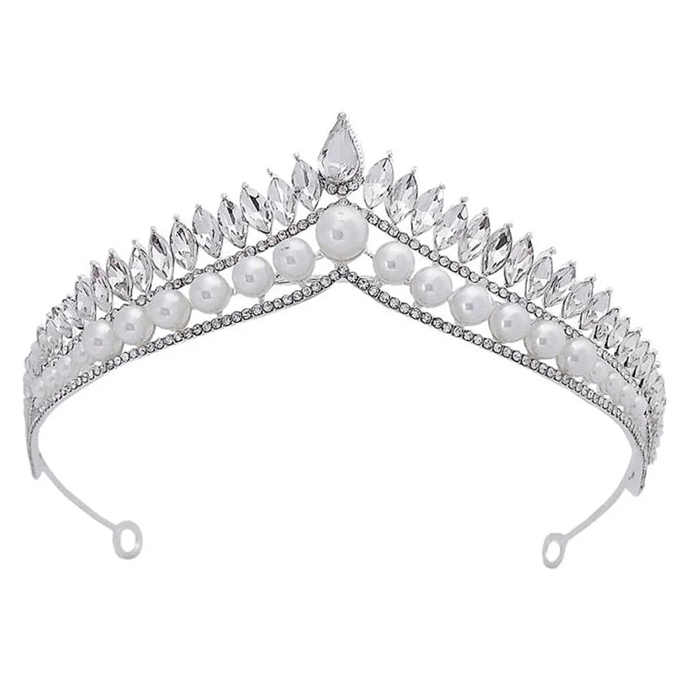 

Crown Headdress Diamond Headband The Wedding Hairbands Alloy Bride Rhinestone Accessories Ribbons