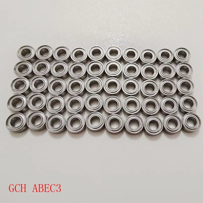 Free shipping 5x11x4 50PCS MR115 ZZ ABEC3 Shield bearing 5x11x4mm RC