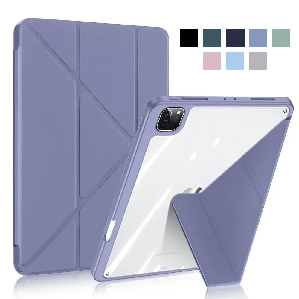 

Smart Leather Cover for IPad Pro 11 Air 11 2024 M4 Pen Holder Case for IPad Air 4th 5th 10th 10.9 9th 8th 7th 10.2 Flip Cover