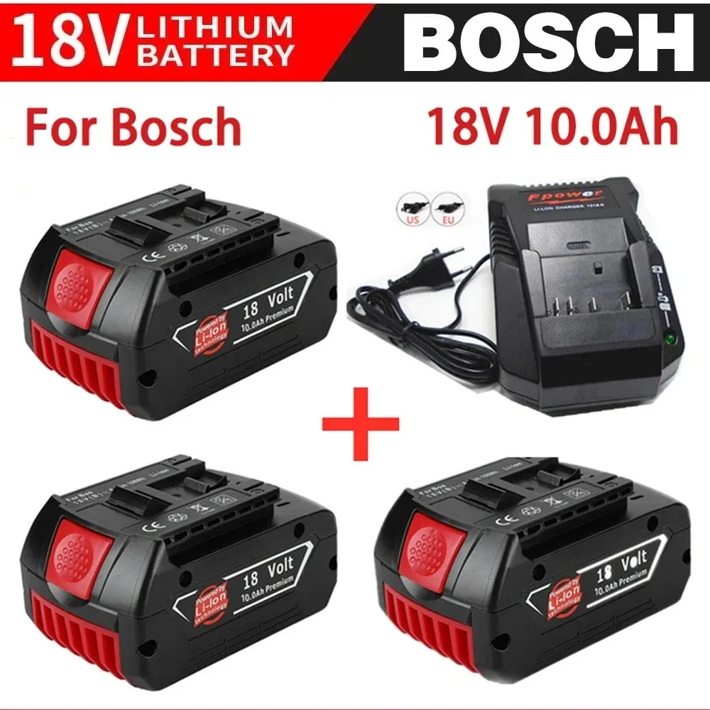 NEW 18V 10000mAh Ersatz Batterie für Bosch 18V Professionelle System Cordless Werkzeuge BAT609 BAT618 GBA18V80 21700 Zelle