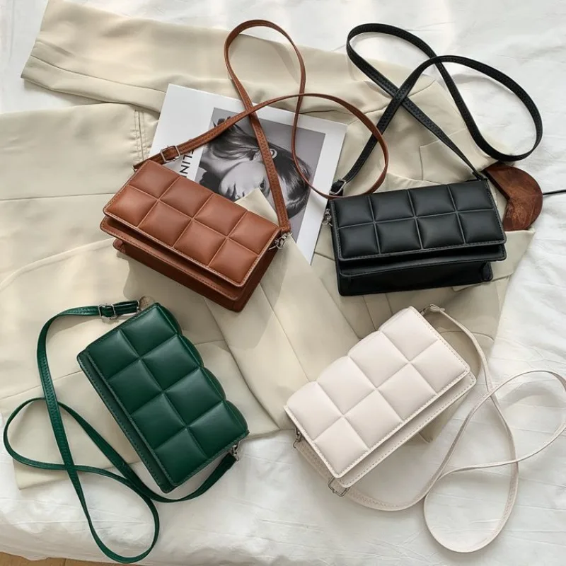 Koreanische Minimalistische Neue Damenhandtasche, Trendige Einzel-Schulter Achseltasche, Crossbody Kleine Quadratische Tasche