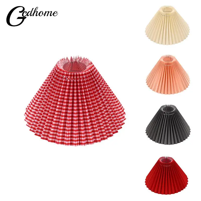 Bottom Opening 230Mm Pendant Lampshade Fabric Table Lamp Pleated Lampshade Bedroom Hotel Slant Height 160Mm