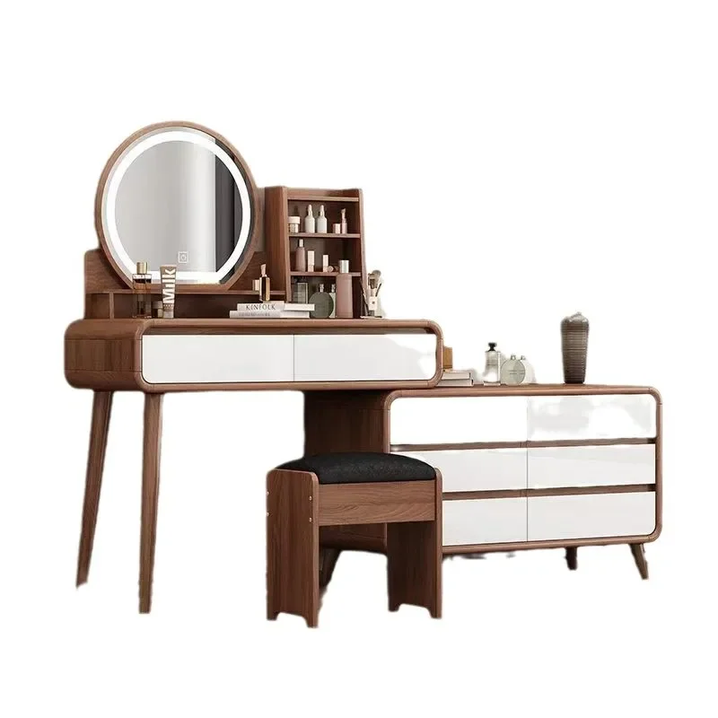 HHService Dresser Drawer Vanity Desk Storage Organizer Bedroom Mirror Children's Dressing Table Vestidores Trendy Furniture