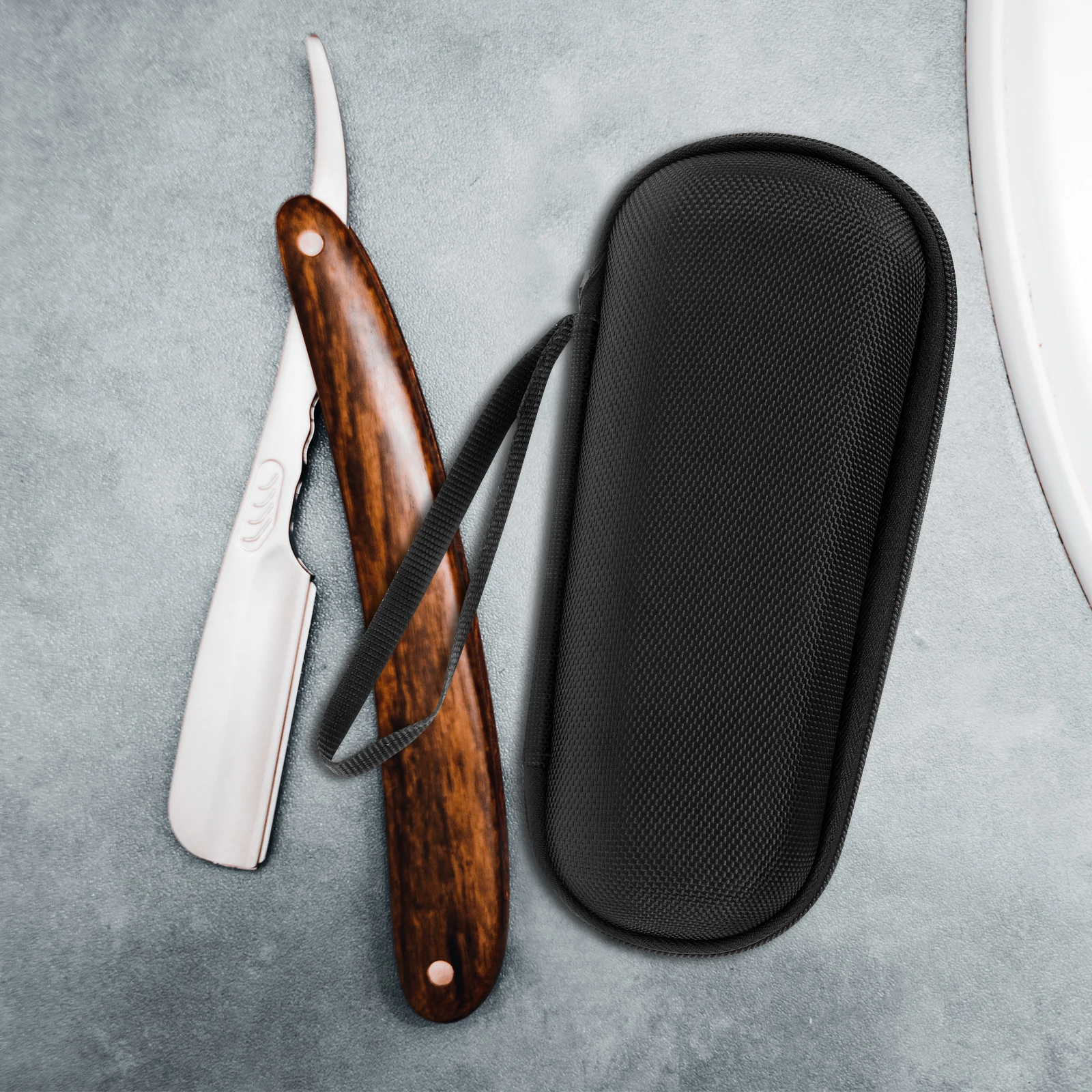 Razor Head Storage Bag Portable Eva Bag Secure Zipper Closure Anti Scratch for Razor Supplies and Travel Essentials Protection