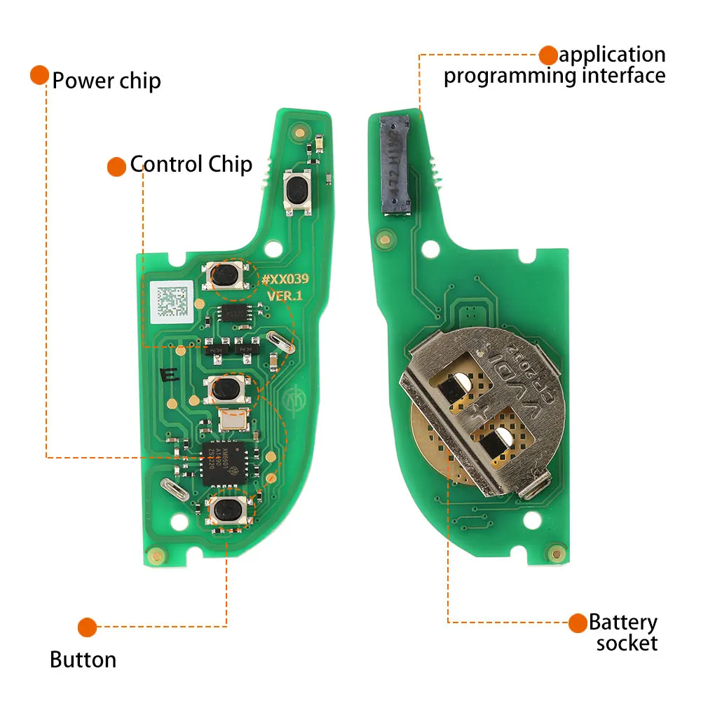 1 Stück XHORSE XE Serie Fernbedienungsschlüssel mit Super-Chip XEKF20EN XEKF21EN XELEX0EN XEDS01EN XEMQB1EN XEB510EN Autoschlüssel für VVDI Key Tool – Detail 4