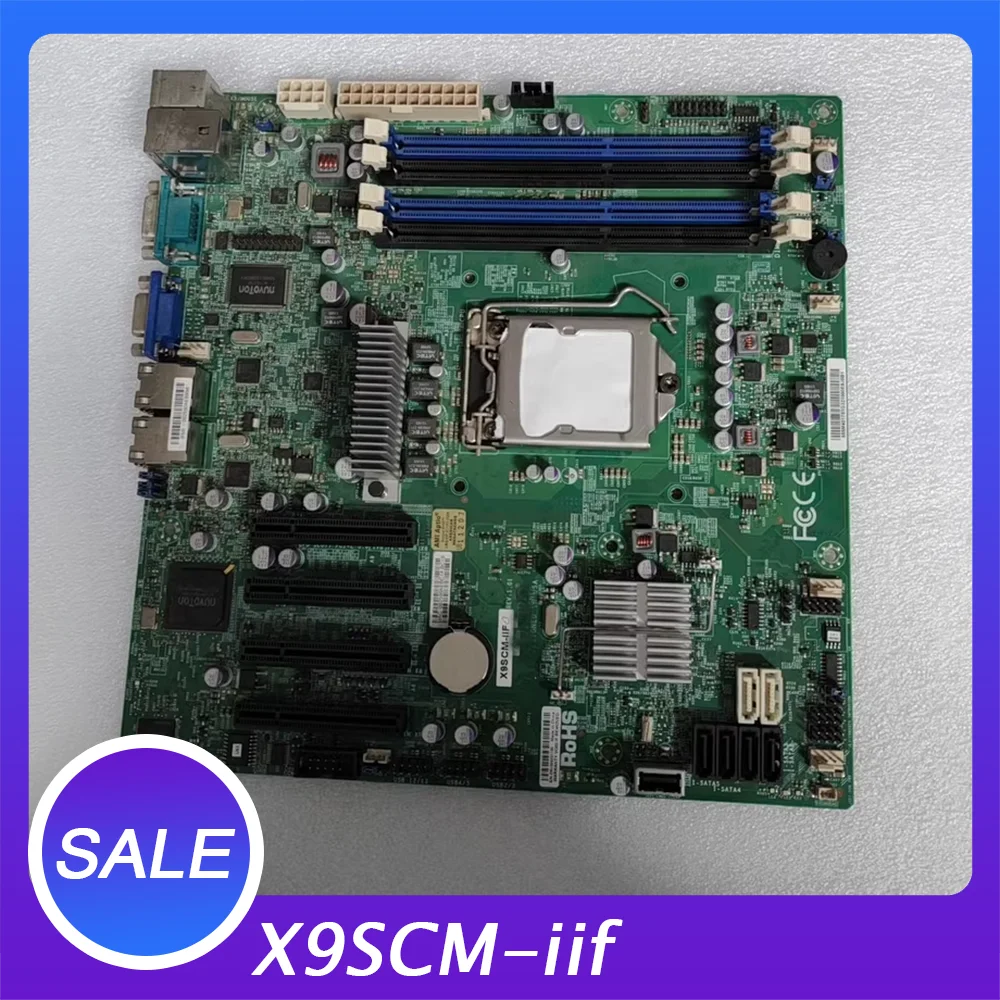 For Supermicro LGA1155 C204 E3 I3 Single channel MATX H81motherboard X9SCM-iif