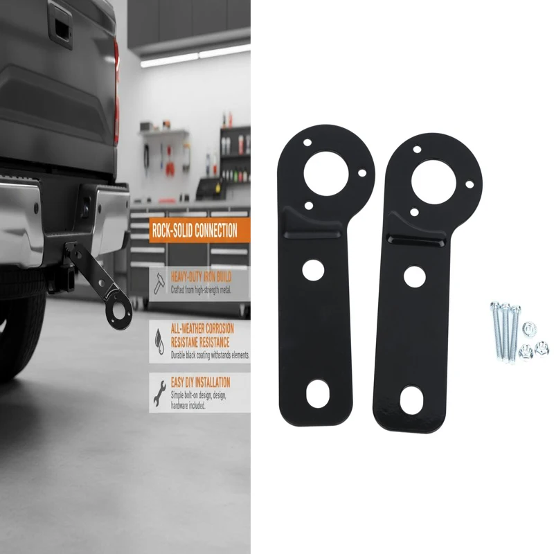 1Set Universal  Motorcycle Trailer Wire Connector 7 Pin Heavy Duty Socket Mount Plate Hitch Tow Bar Power Socket Bracket