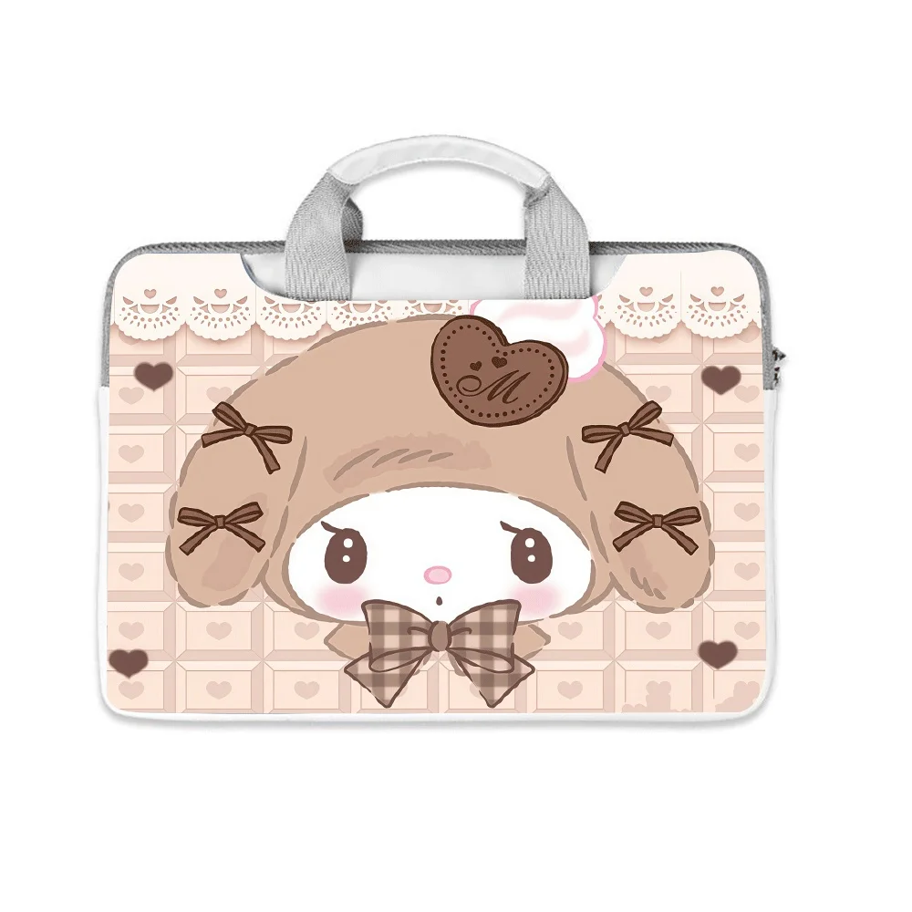 

Cartoon Hello Kitty My Melody Laptop Bag Organizer 12 13 14 15 15.6 16 Inch for Macbook Computer Handbag Briefcase Holiday Gift
