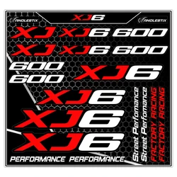 Vinyl Motocross Motorcycle Stickers Logo Set Emblem Tank Decals For YAMAHA XJ6 600