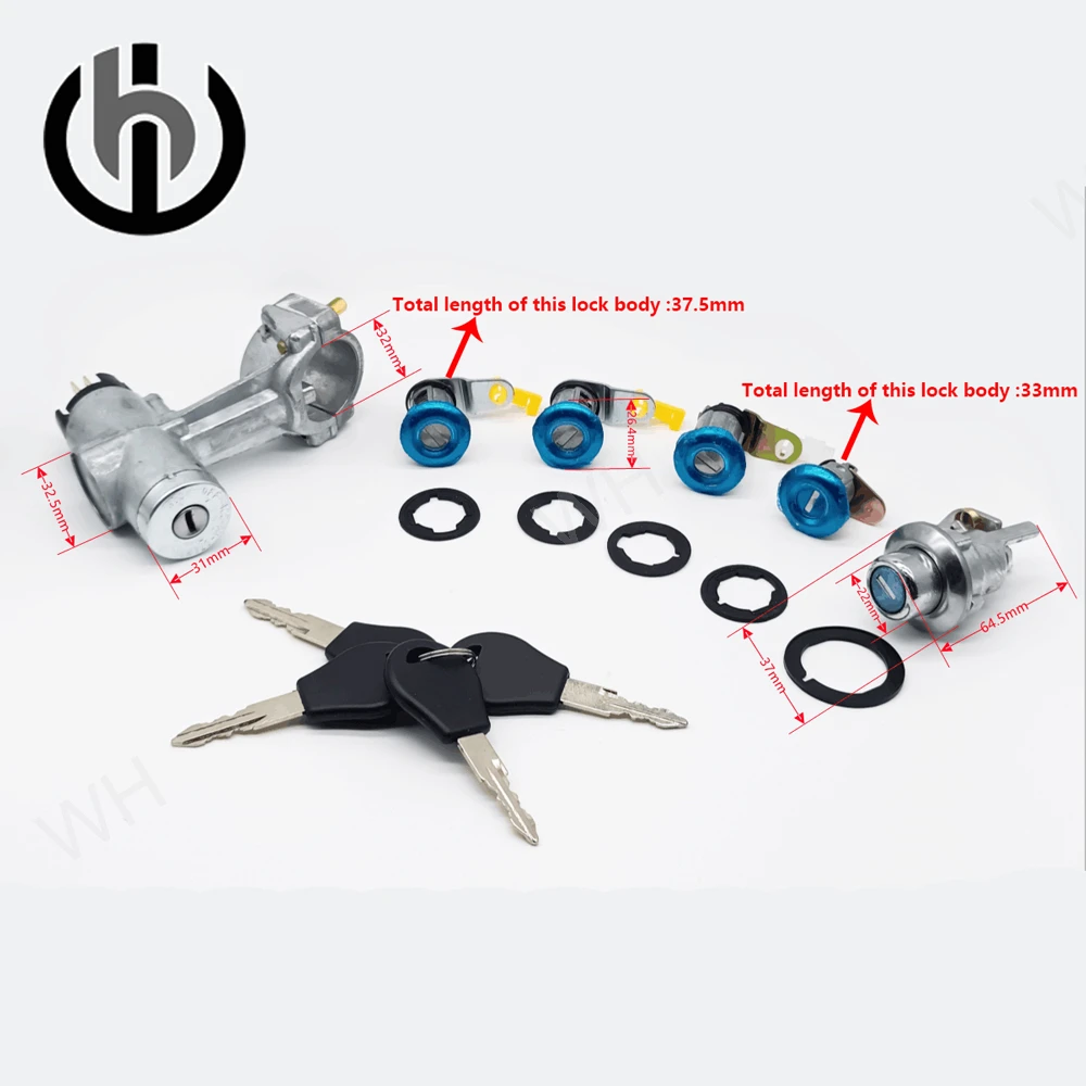 Brand New Ignition Starter Switch with Door locks Set 48700-02W00 48700-H6200 For Datsun Nissan 720 SD23 D23 Pick UP