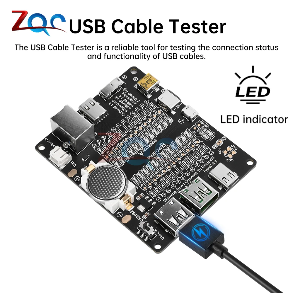 usb data cabo detection board cabo tester tipo c micro usb cabo tester detector para apple ios android carregamento rapido rapido 01