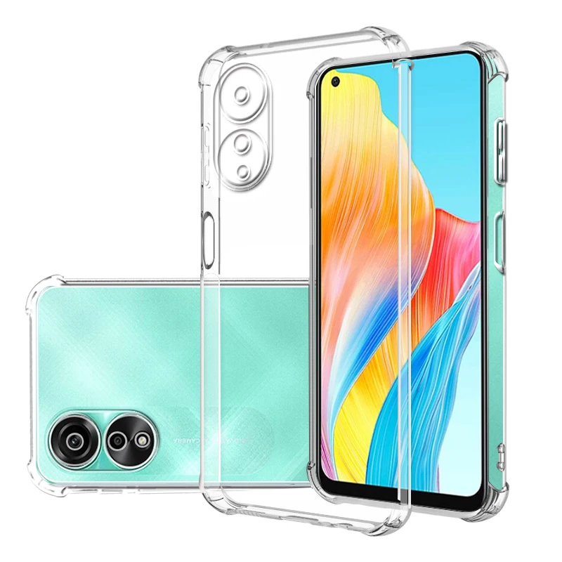 Shockproof Clear Case for Oppo A78 4G 6.43