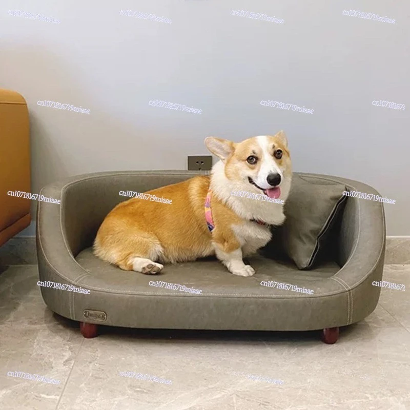 Prince Sofa Bed for Cats and Dogs, Waterproof, Removable Washable, Multiple Sizes, Durable Wooden Frame