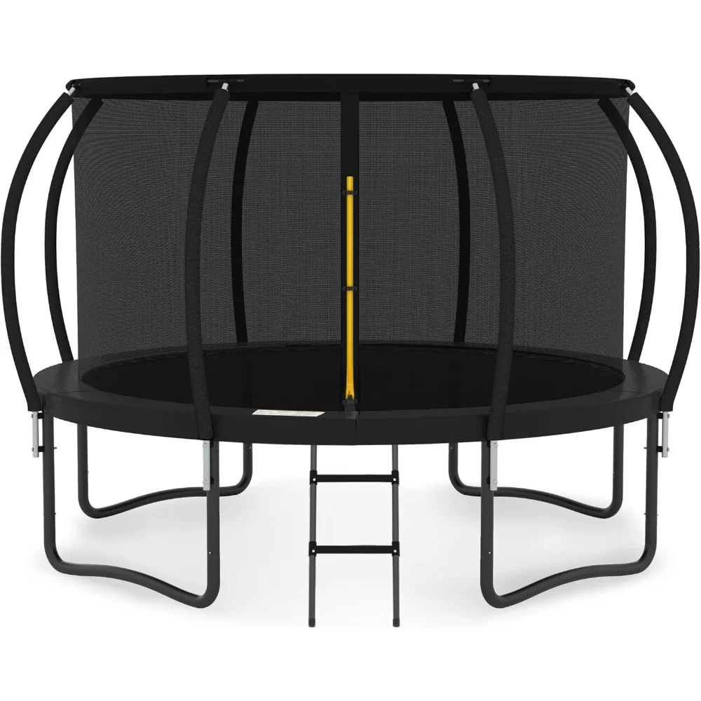 

16FT Trampoline with Enclosure - Recreational Trampolines with Ladder and AntiRust Coating, Outdoor Trampoline for Kids