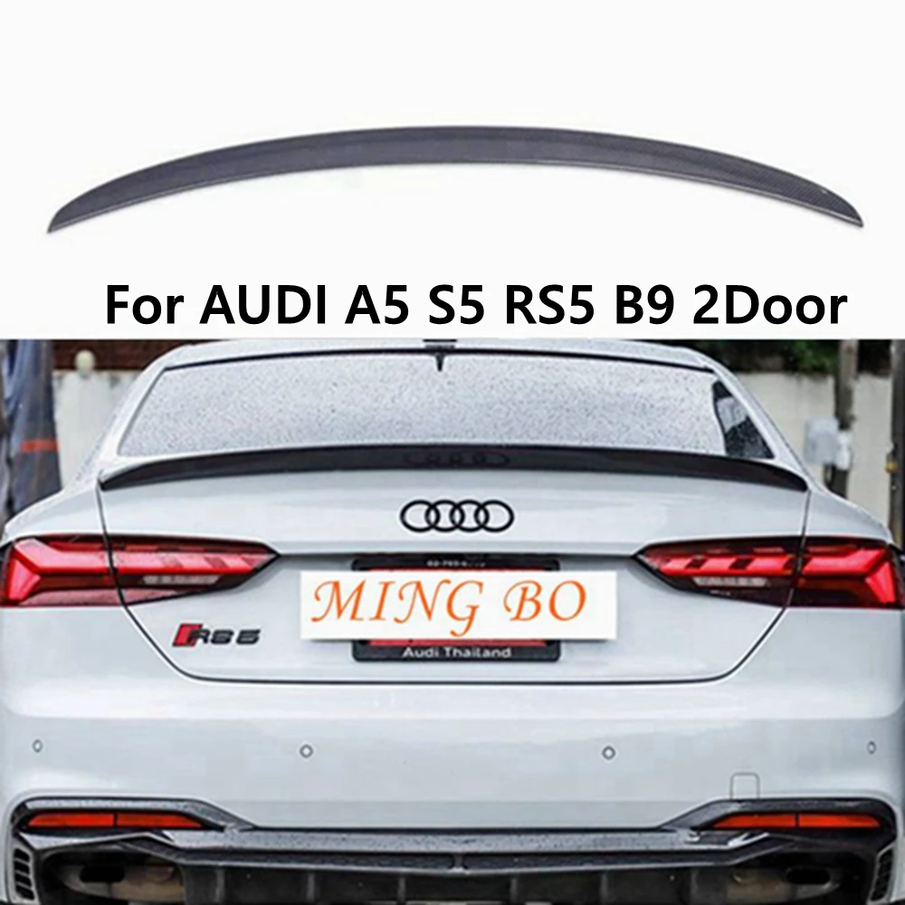 

For AUDI A5 S5 RS5 B9 2Door Sportback S Style Carbon fiber Rear Spoiler Trunk wing 2017-2021 FRP Forged carbon