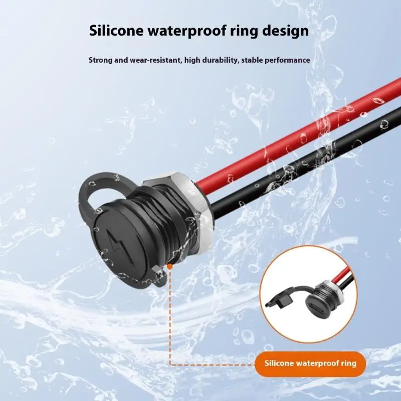 방수 너트 및 방진 커버가있는 다기관 타입 C 포트 어댑터