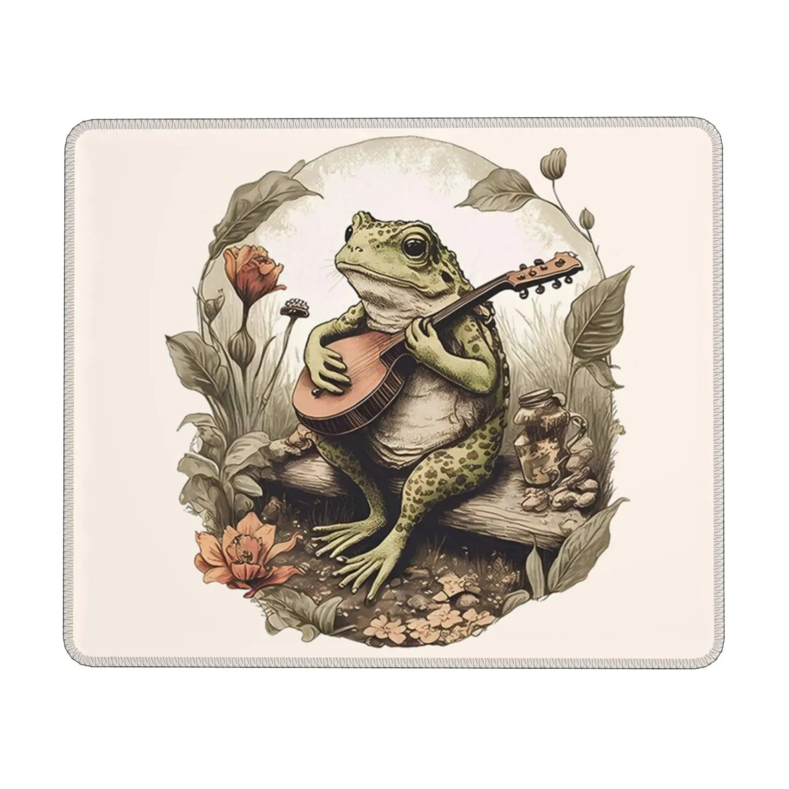 

High Quality Funny Cartoon Frog And Cat Printing Lock Edge Mousepad Gamer Mouse Mat Keyboard Mats Desk Pad Mousepads 30x25cm