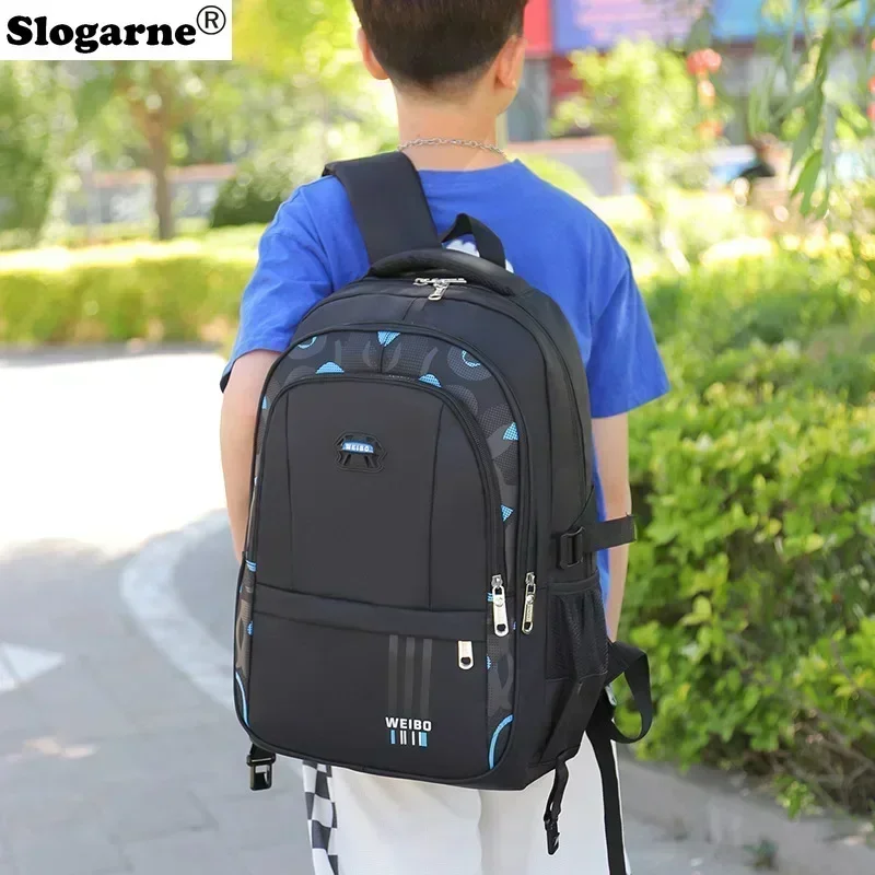 Students Rolling Schoolbags Boys Backpack Children Waterproof School Backpack 6 Wheels Middle School Trolley Luggage Wheeled Bag