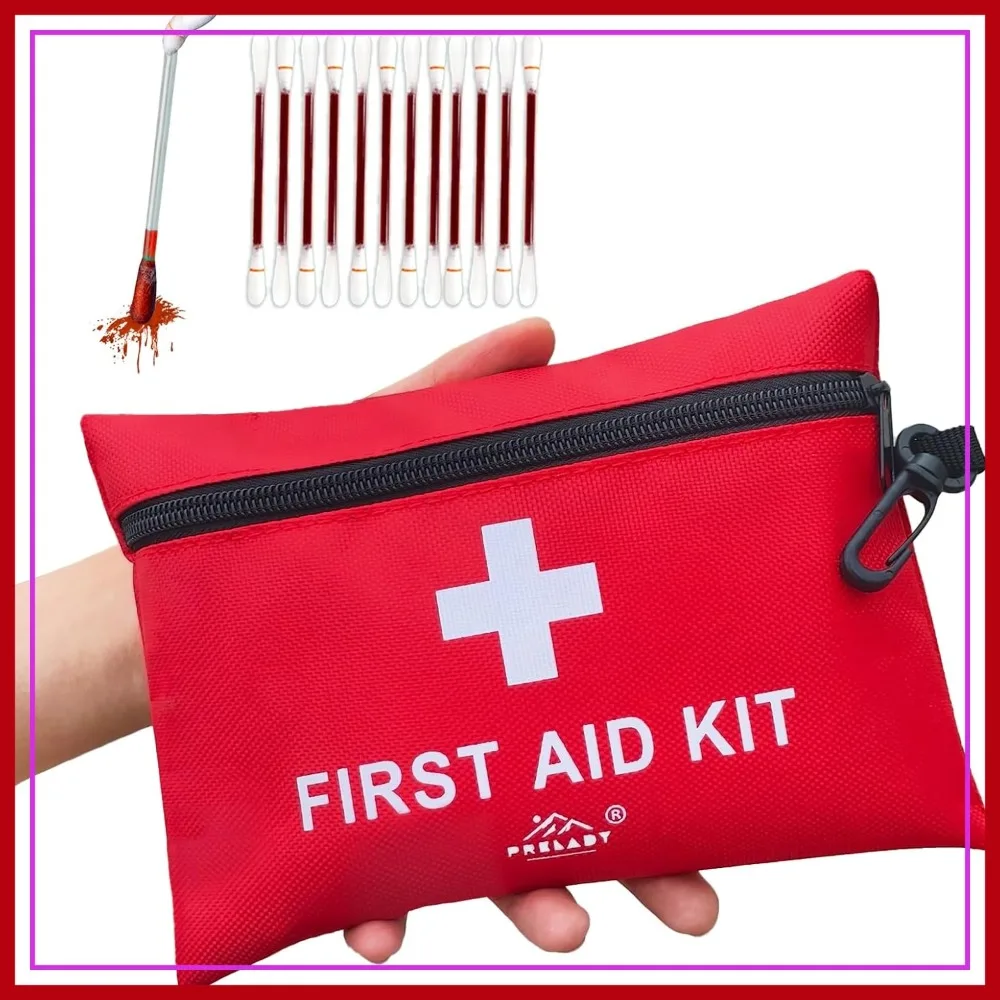 

152 Piece Mini First Aid Kit, TSA Approved Travel Size for Home, Car, Camping, Hiking, Sports, Office, Emergency