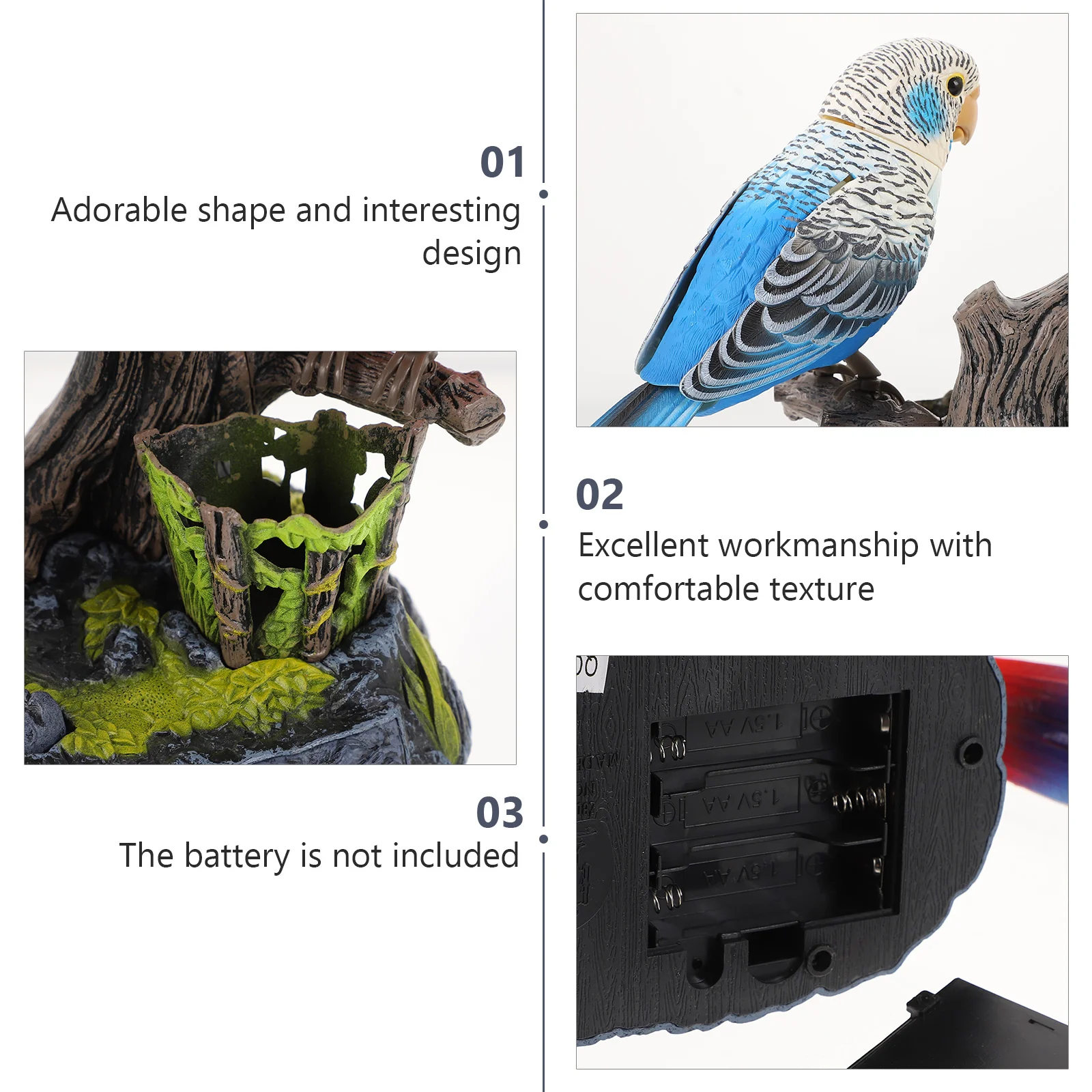 Parrot Voice Control Toy Recording Talking Children’s Toys Electric Educational Abs Desktop Bird