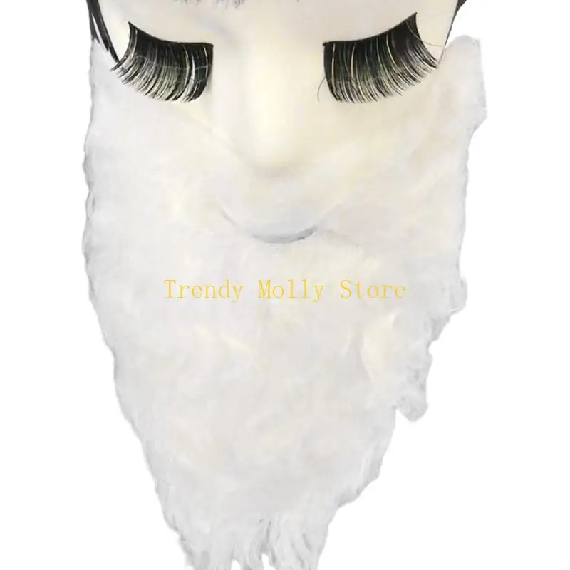 N5KB هالوين اللحية وهمية مضحك الشوارب وهمية شعر الوجه تمويه التبعي