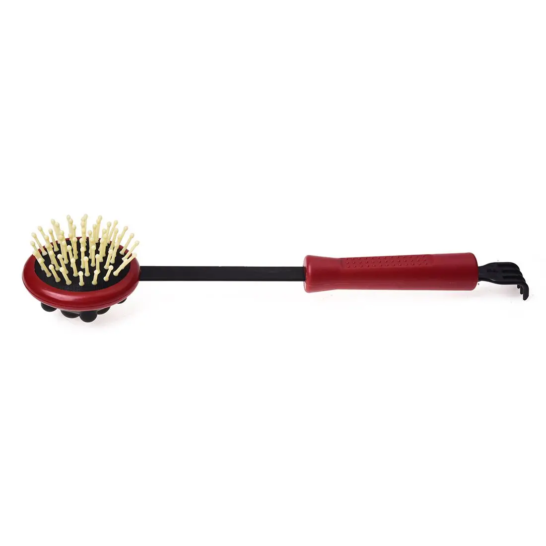 Plástico Back Knock Scratcher, Massagem Martelo, Relaxante Martelo, Preto, Vermelho, 17,5"