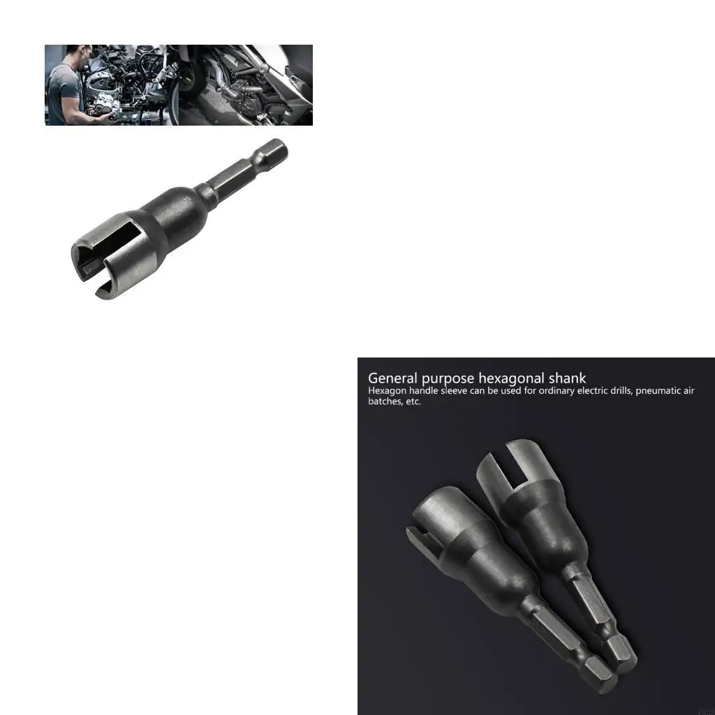 P82E 1/4" Hexagonal Shank Socket Adapter Nut for Power Tool Slotted Butterfly Bolt