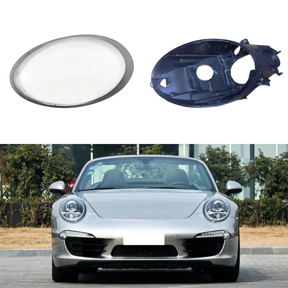

For Porsche 911 991 2012 2013 2014 2015 2016 2017 2018 Car Products Base Head Lamp Shell Headlight House Lights Lens Shell