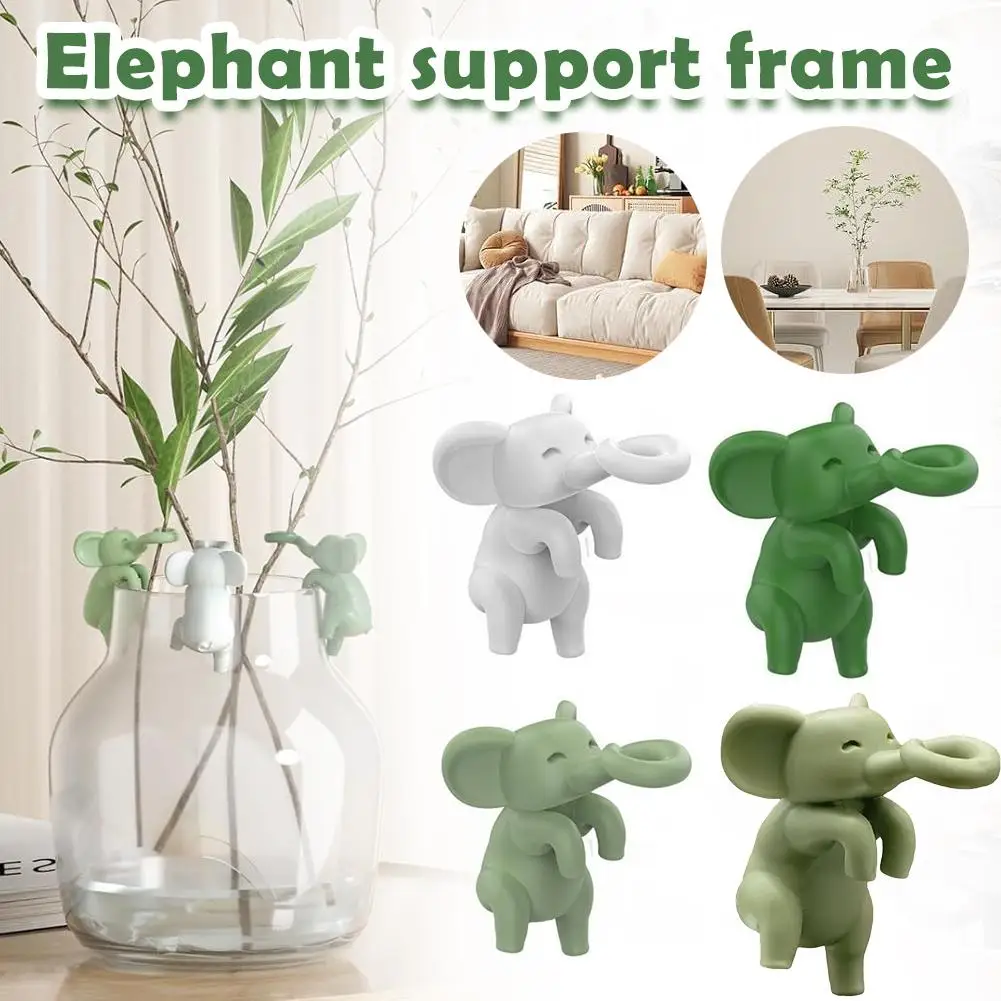 3D Elephant Plant Holder Hydroponic Cultivation Plant Propagation Friends Decorative Plant Supports Garden Plant Accessories