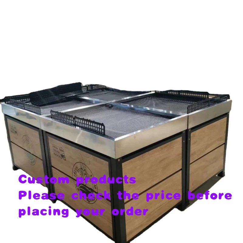 custom.food supermarket fruit and vegetable equipment, fruit racks, fruit stalls