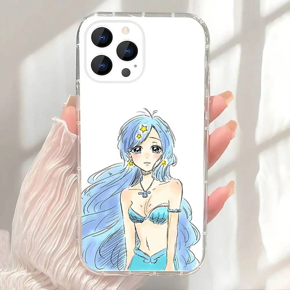 Casing M-Mermaid M-Melody Pichi Hanon Hosho Untuk iPhone 17,16,15,14,13,12,11 Pro,Max,Plus,X,XS,XR,SE4,E Mini Transparan Soft Cover