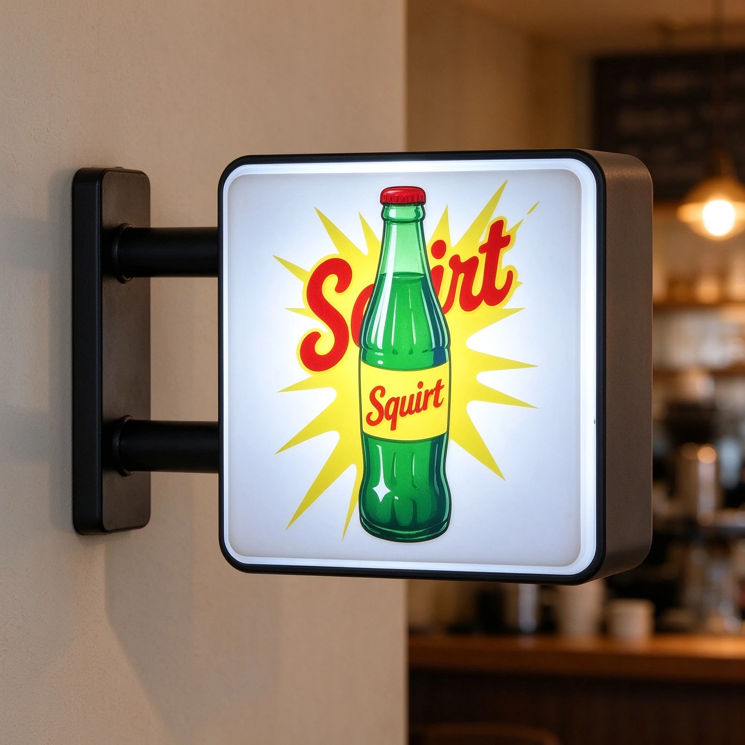Cute glowing refrigerator magnetic mini light box decoration night light suitable for coffee machines