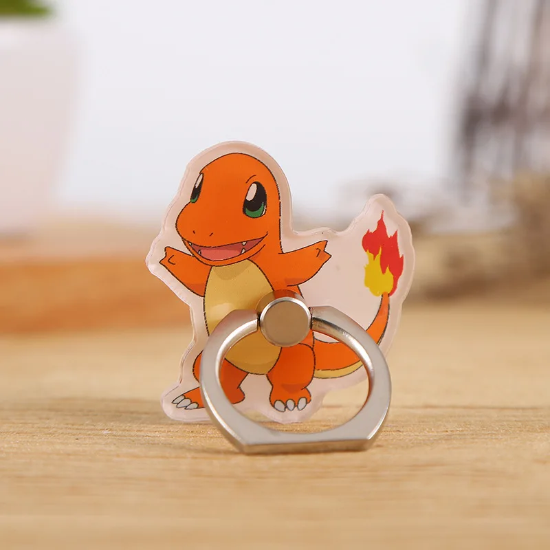 Pokémon Creative Mobile Phone Ring Holder Cartoon Figure Kawaii Lightning Mouse Universal Folding Replicate Children Fans Gifts