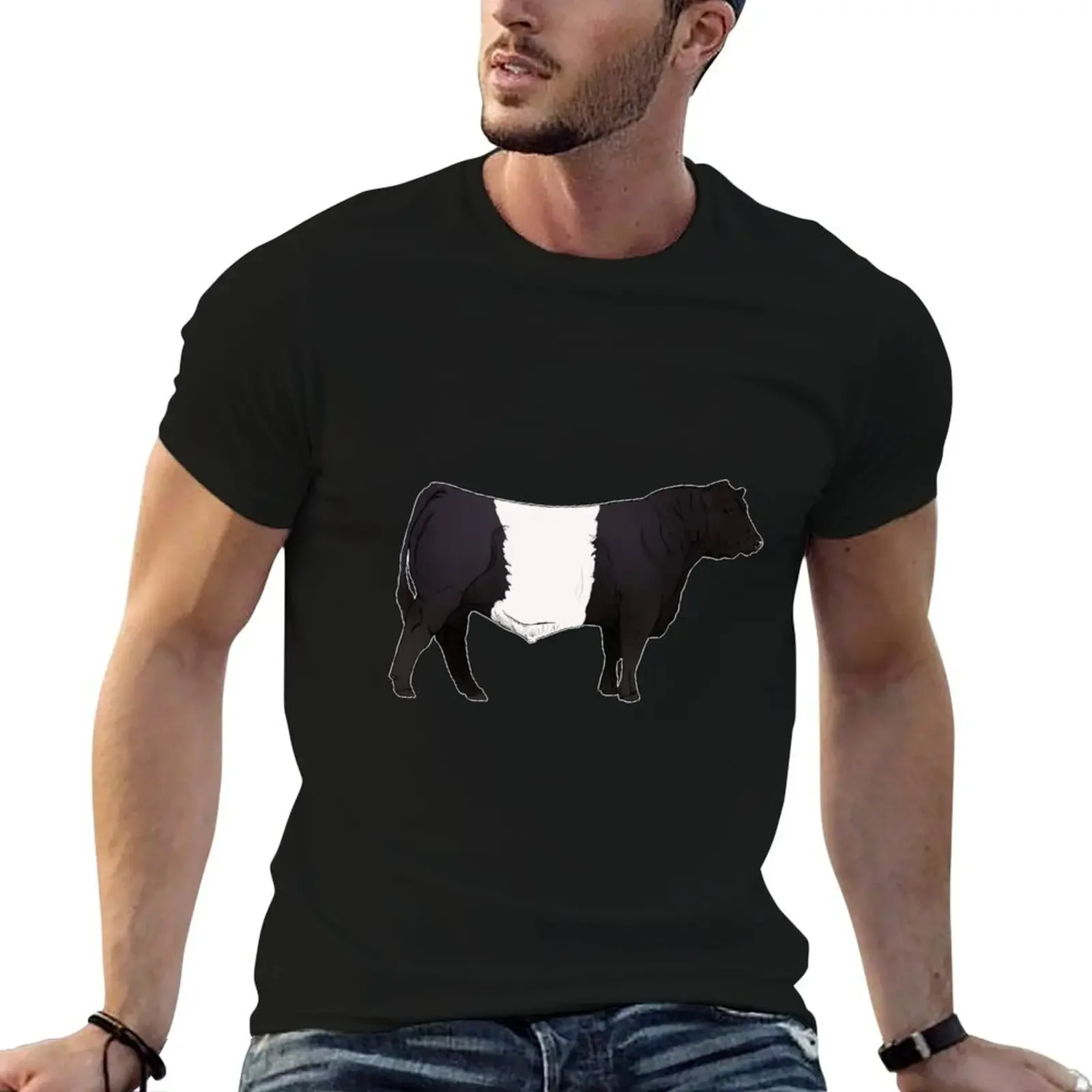 Belted Galloway Bull T-Shirt football t shirt Funny t-shirts sweat shirts, men