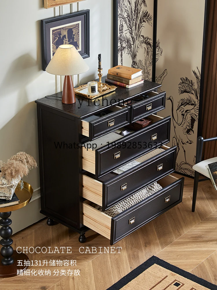 Bedroom Living Room Wall Storage Cabinet Chest of Drawer Tailstock Storage
