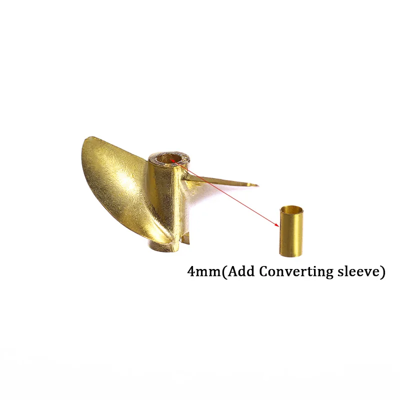 Hélice pour bateau RC 4mm/4.76mm(3/16 '') OD36/37/38/40/42/45mm, vis Positive/inversion, 2 pales, hélices en cuivre, accessoire gauche/droite