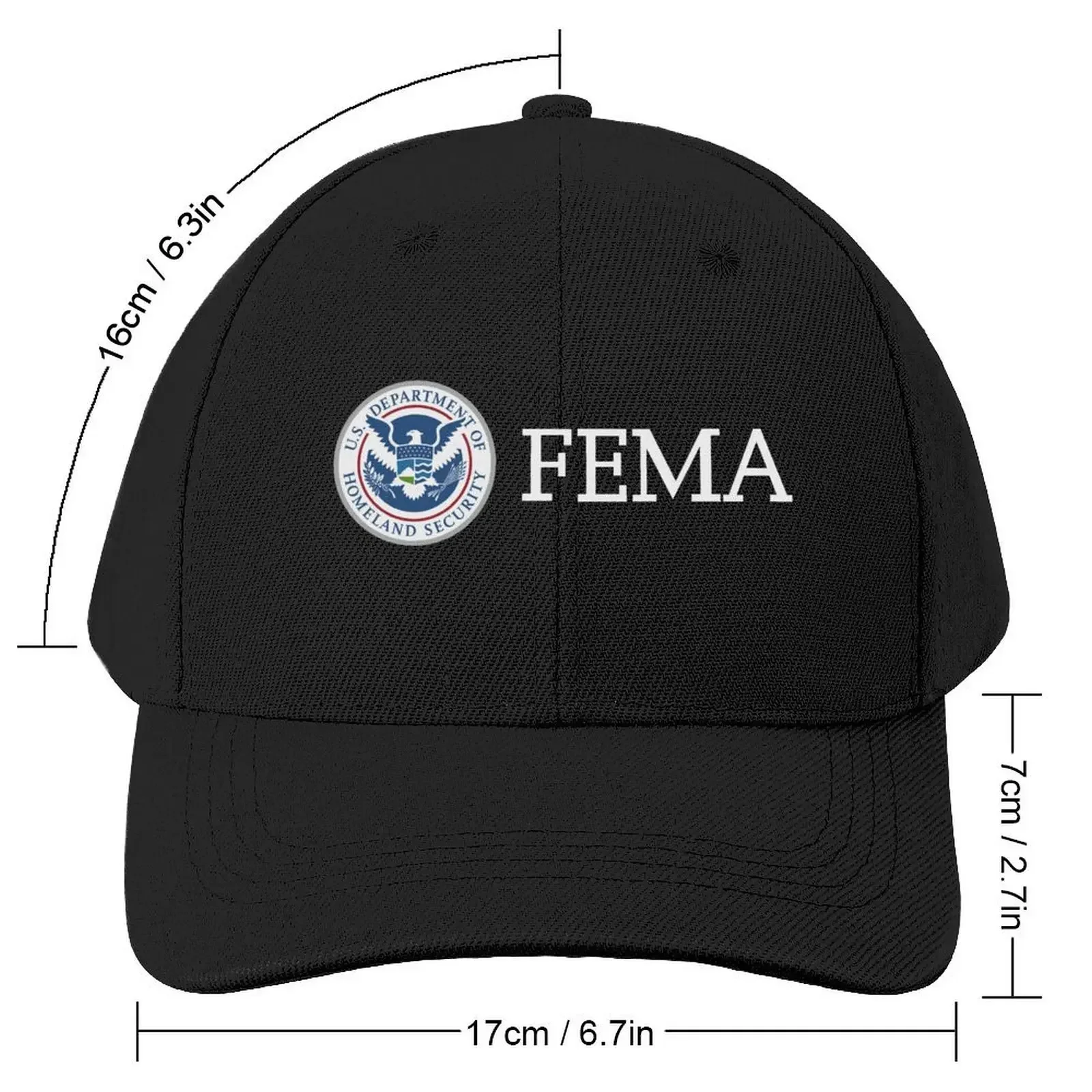 FEMA FEDERAL EMERGENCY MANAGEMENT AGENCY LOGO Baseball Cap Snapback Cap Gentleman Hat New In Hat Baseball For Men Women's