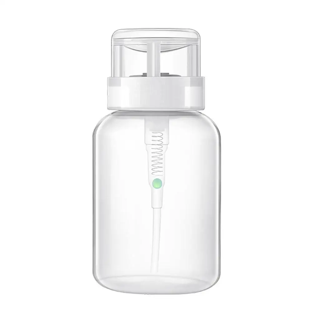 Bottiglie riutilizzabili per unghie da 200 ml Dispenser con pompa a pressione vuota Strumento per unghie artistico Detergente per rimozione smalto Bottiglia per manicure per trucco W2z1