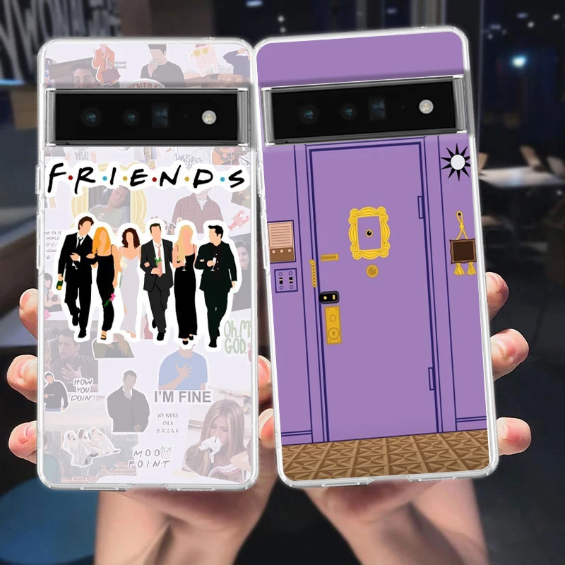 Central Perk Coffee friends tv show Phone Case For Google Pixel 8 7 6 Pro Soft TPU Shell For Pixel 6A 5 4 5A 4A 3A XL 5G Cover