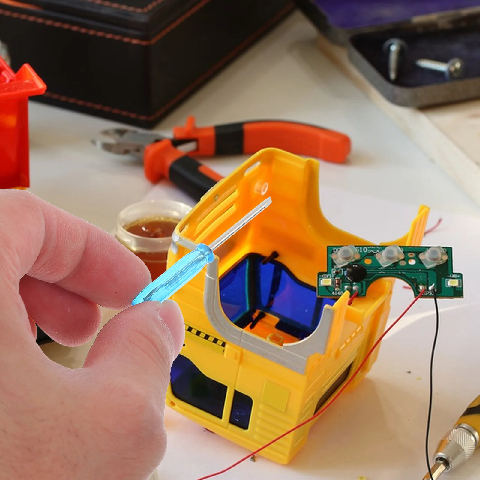 

1Set Screwdriver Set Compact Multi-Purpose Tiny Shaft Long Reach for DIY Projects Pocket Screwdriver Set Home Hand Tools