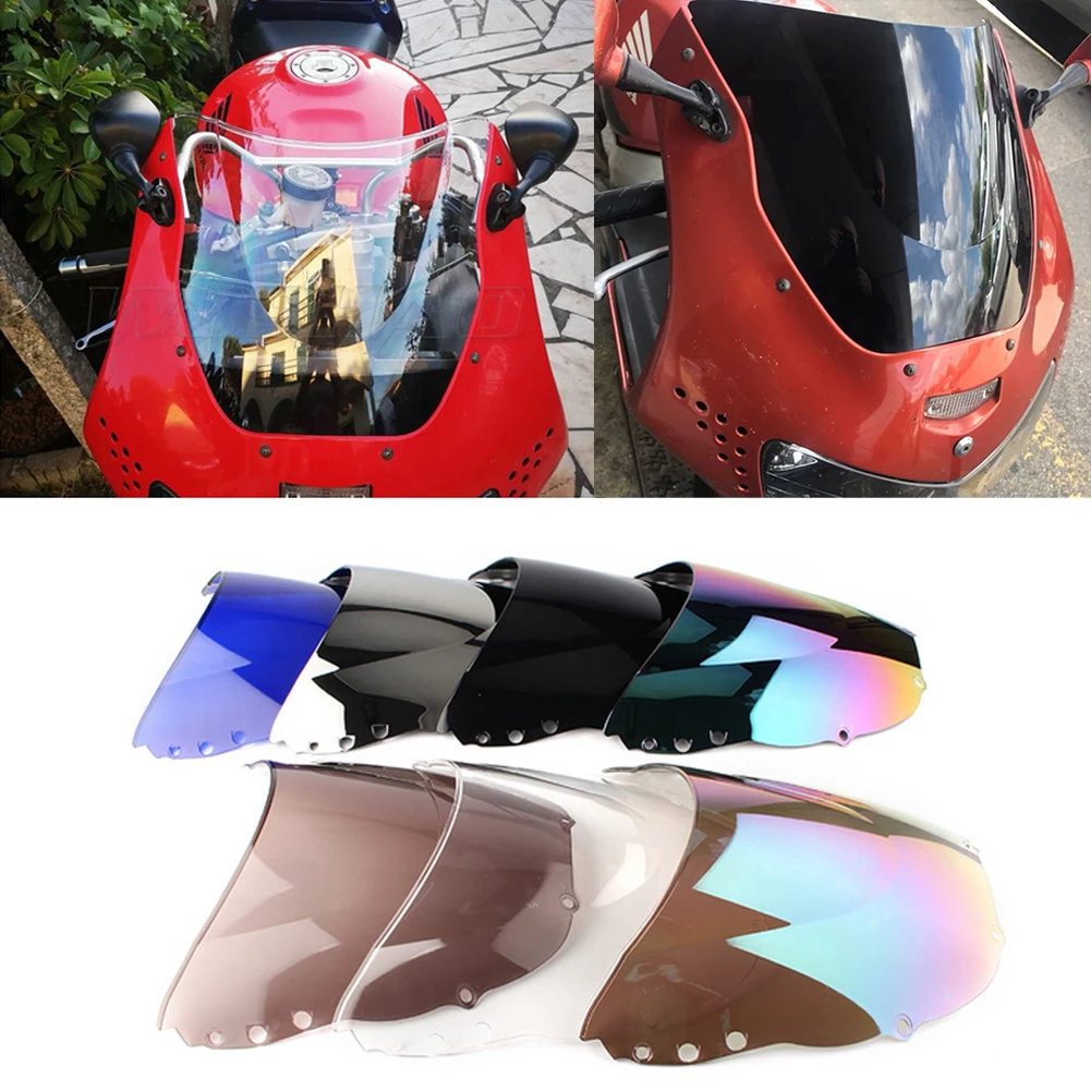 

Motorcycle Double Bubble Windshield For Honda CBR900RR CBR919 CBR 919 900 RR 1998-1999 WindScreen Accessories Fairing Deflector