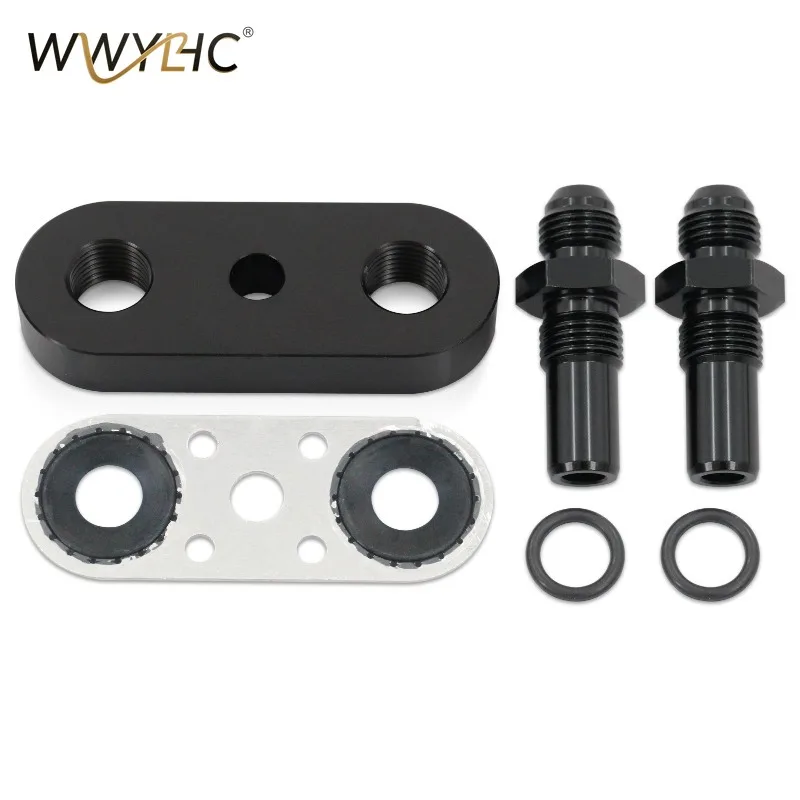 Suitable for 6L80E 6L90E 8L90E Transmission Cooler Pipeline Adapter Plate, with 6AN Joint Seal 6