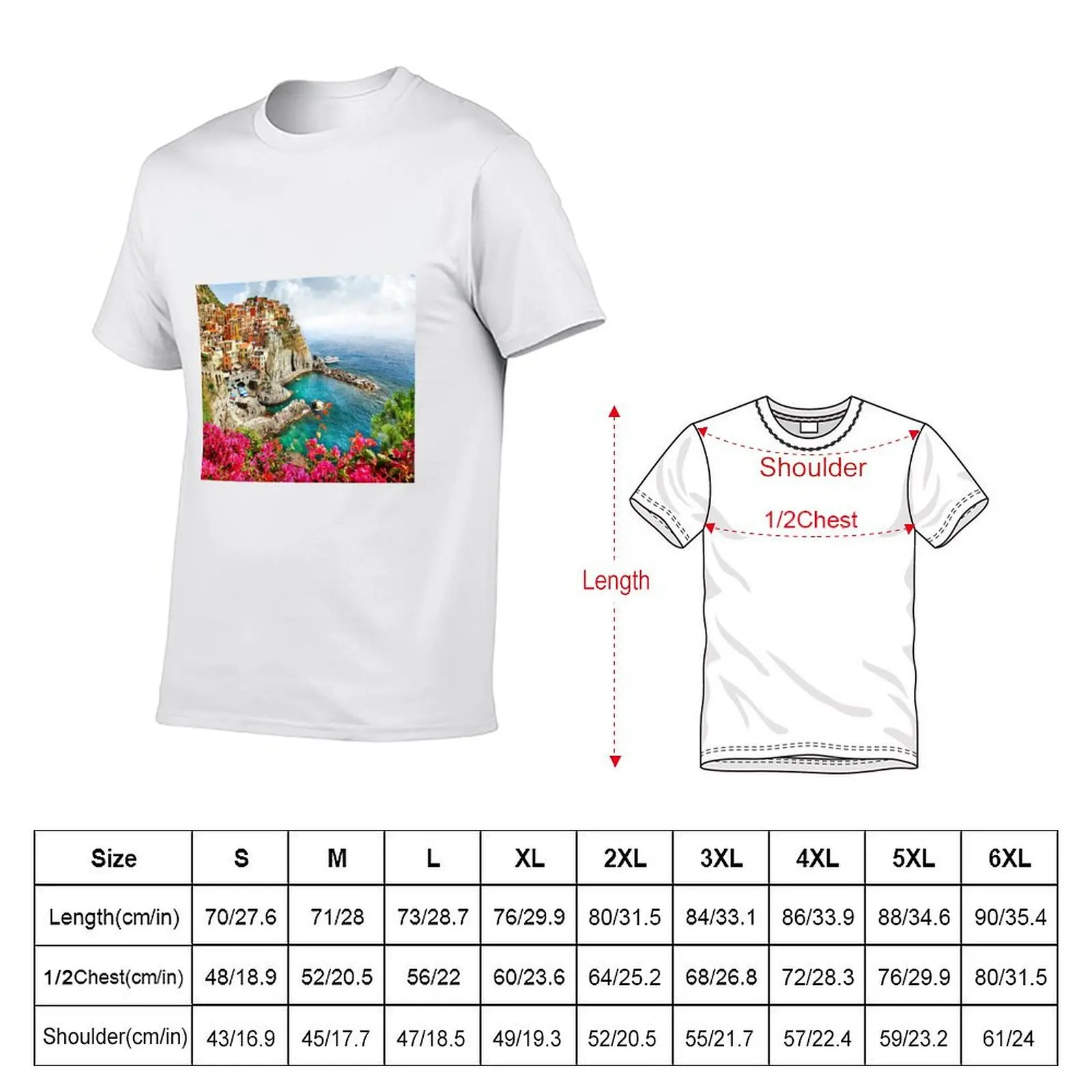 Cinque Terre - Italy T-Shirt Moisture Control Sports Tee